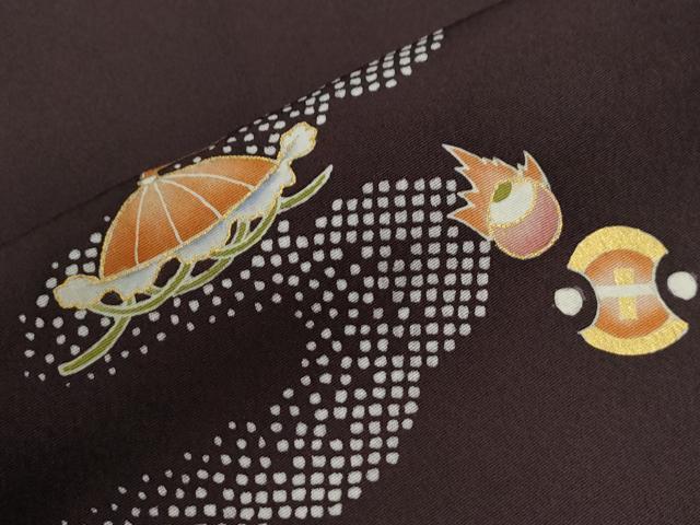 平和屋着物●訪問着　駒刺繍　雲取り宝尽くし　金彩　高島屋扱い　正絹　逸品　CABE3107yc