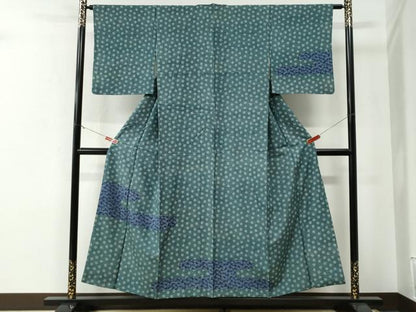 平和屋着物●訪問着　エ霞舞花文　正絹　逸品　CABE3109yc