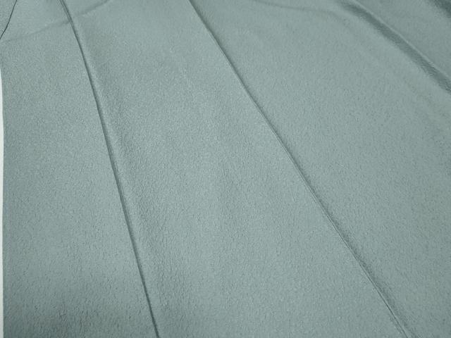 平和屋着物●上質な色無地　紋意匠　秘色色　正絹　逸品　CABE3113yc