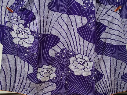 平和屋着物●豪華振袖　総絞り　牡丹花文　正絹　逸品　CABE3115yc