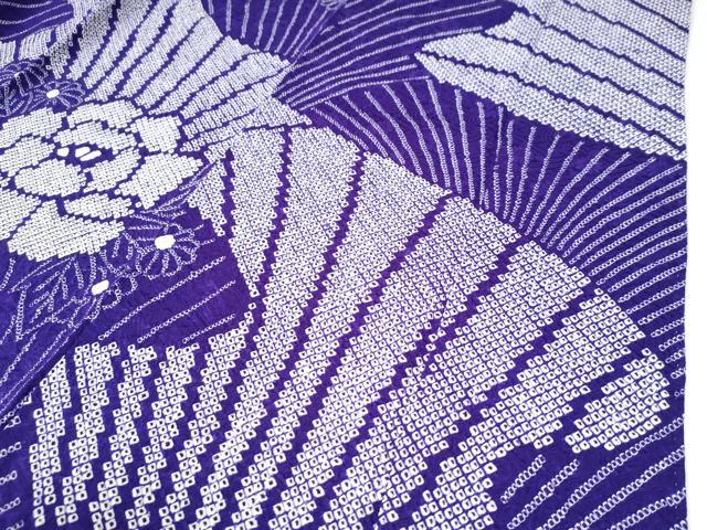 平和屋着物●豪華振袖　総絞り　牡丹花文　正絹　逸品　CABE3115yc