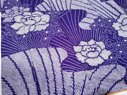 平和屋着物●豪華振袖　総絞り　牡丹花文　正絹　逸品　CABE3115yc