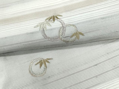 平和屋着物●訪問着　総刺繍　糸巻き　おかめ　正絹　逸品　CABE3117yc