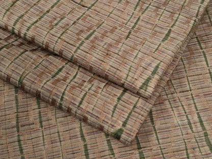 平和屋着物●上質な紬　変わり縞　正絹　逸品　CABE3124yc