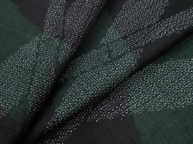 平和屋着物●結城紬　80亀甲　竹並び吉祥文　正絹　逸品　CABE3138yc