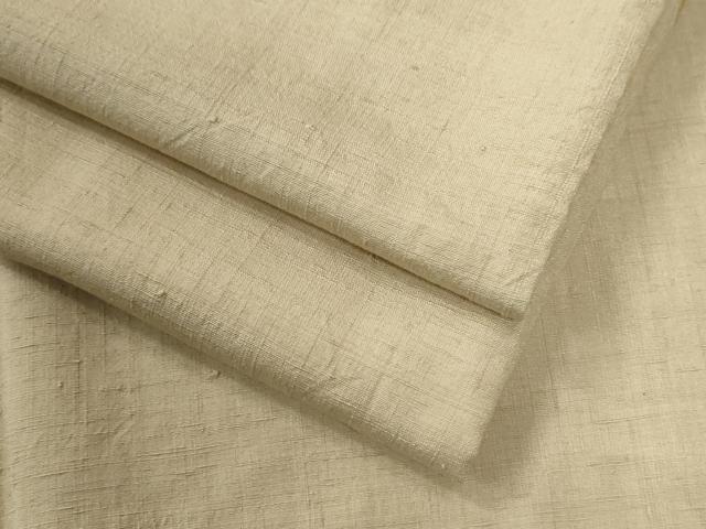 平和屋着物●結城紬　色無地　砥粉色　正絹　逸品　CABE3153yc