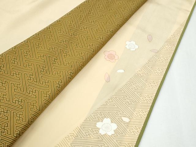平和屋着物●訪問着　花筏文　暈し染め　金彩　正絹　逸品　未使用　CABE3155yc