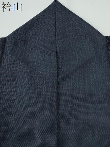 平和屋着物●本塩沢　110亀甲　よろけ縞　正絹　逸品　CABE3157yc
