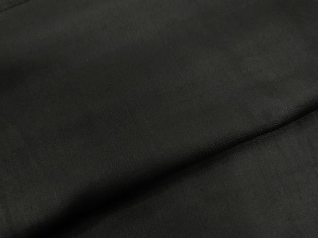平和屋着物●男性　黒紋付　正絹　逸品　CABE3159yc