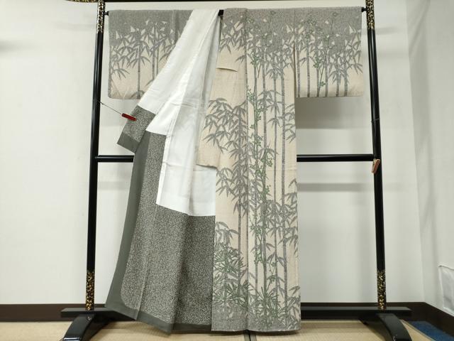 平和屋着物●伝統工芸士　水谷滉　訪問着　松竹梅　正絹　逸品　CABE3160yc