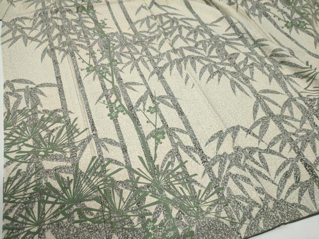 平和屋着物●伝統工芸士　水谷滉　訪問着　松竹梅　正絹　逸品　CABE3160yc