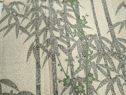 平和屋着物●伝統工芸士　水谷滉　訪問着　松竹梅　正絹　逸品　CABE3160yc