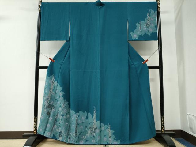 平和屋着物●訪問着　草花文　正絹　逸品　CABE3173yc