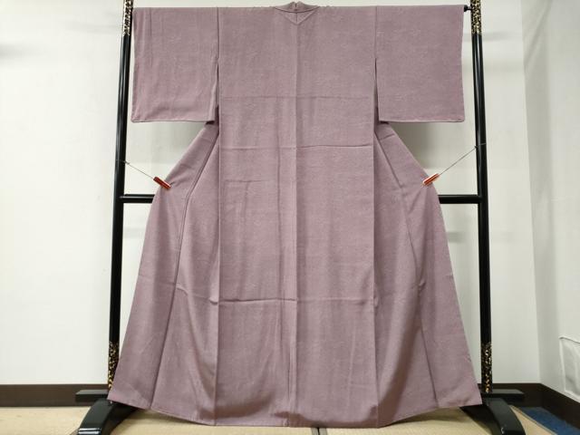 平和屋着物●江戸小紋　御所車草花文　正絹　逸品　未使用　CABE3178yc