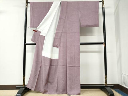 平和屋着物●江戸小紋　御所車草花文　正絹　逸品　未使用　CABE3178yc