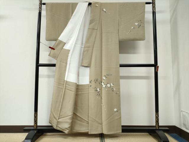 平和屋着物●訪問着　友禅　枝花文　正絹　逸品　CABE3179yc