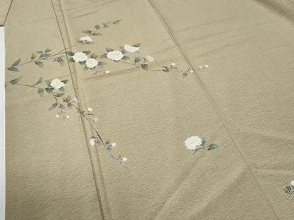 平和屋着物●訪問着　友禅　枝花文　正絹　逸品　CABE3179yc