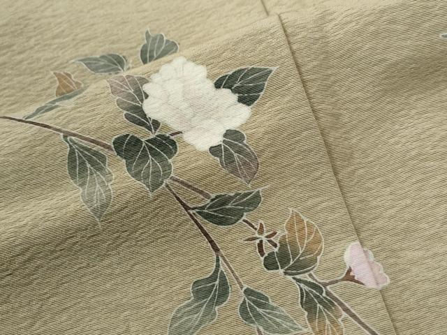 平和屋着物●訪問着　友禅　枝花文　正絹　逸品　CABE3179yc