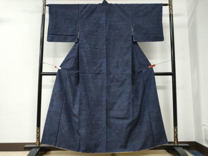 平和屋着物●結城紬　吉祥花文　正絹　逸品　未使用　CABE3185yc