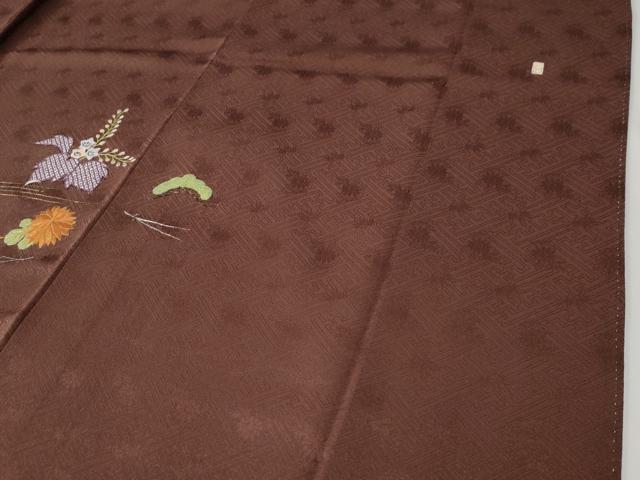 平和屋着物●加賀友禅の巨匠　初代　由水十久　色留袖　総刺繍　溢れ松葉桐松花文　金銀彩　正絹　逸品　CABE3194yc