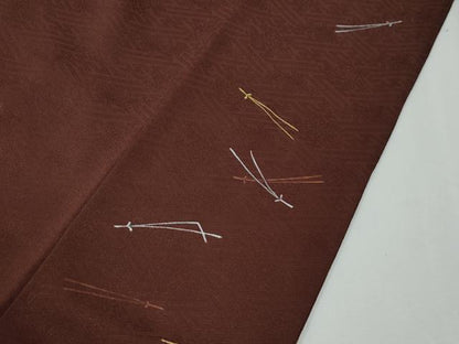 平和屋着物●加賀友禅の巨匠　初代　由水十久　色留袖　総刺繍　溢れ松葉桐松花文　金銀彩　正絹　逸品　CABE3194yc