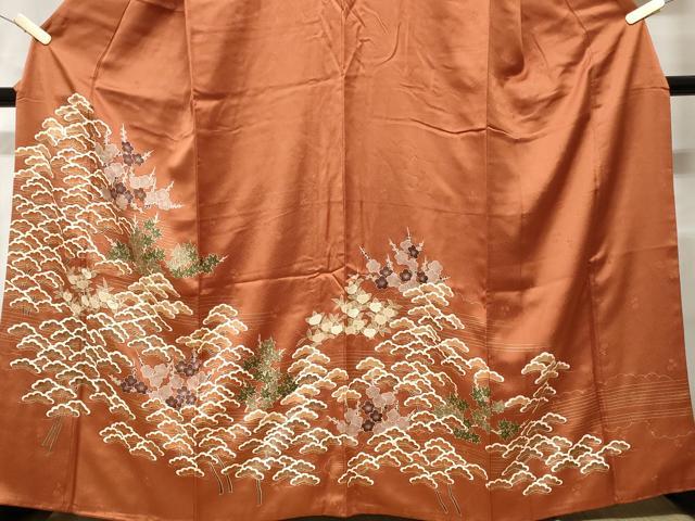 平和屋着物■訪問着 駒刺繍 枝松梅文 金彩 ますいわ屋扱い 正絹 逸品 CABE3233ev
