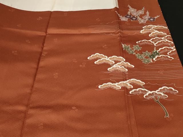 平和屋着物■訪問着 駒刺繍 枝松梅文 金彩 ますいわ屋扱い 正絹 逸品 CABE3233ev