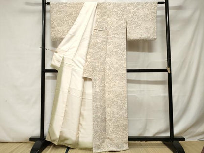 平和屋着物■上質な小紋 人物風景文 暈し染め 鬼しぼ縮緬 正絹 逸品 CABE3234ev