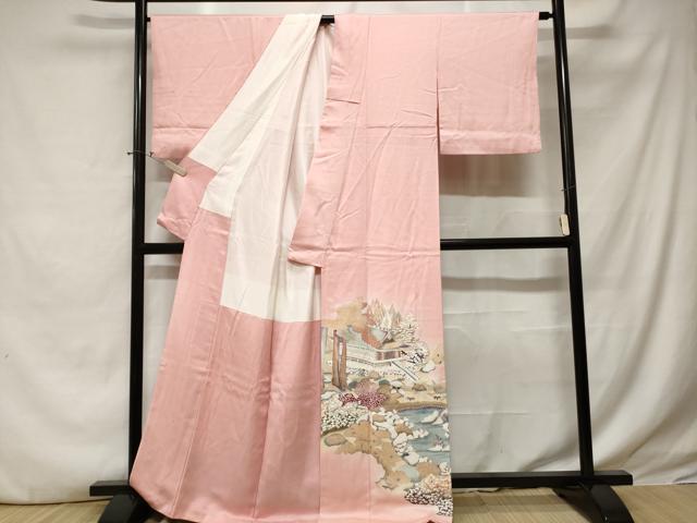 平和屋着物■色留訪問着　作家物　御所解文　暈し染め　金彩　正絹　逸品　CABE3239ev