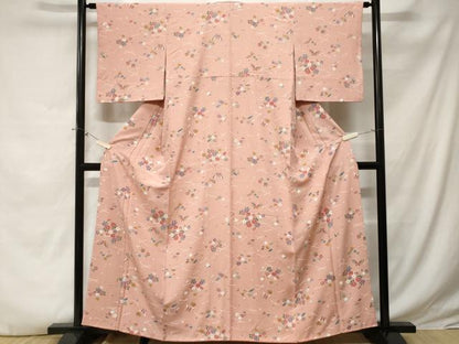 平和屋着物■上質な小紋 吹き寄せ舞蝶花文 金彩 正絹 逸品 CABE3259ev