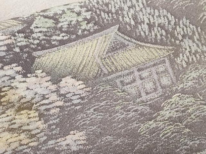 平和屋着物■訪問着　御所解文　暈し染め　金彩　正絹　逸品　CABE3264ev