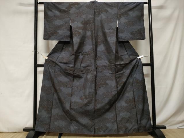 平和屋着物■本場大島紬　雲取り吉祥花文　正絹　逸品　CABE3277ev