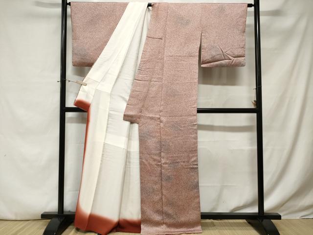 平和屋着物■上質な小紋　霰霞文　暈し染め　正絹　逸品　CABE3278ev