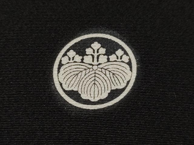 平和屋着物■豪華黒留袖　地紙雪輪安緑花文　暈し染め　金彩　正絹　逸品　CABE3282ev