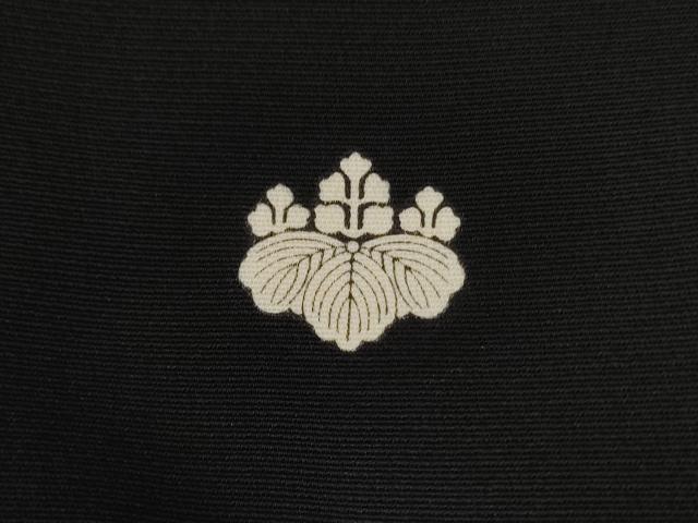 平和屋着物■豪華黒留袖　駒刺繍　立波枝松梅文　藤花房　金彩　正絹　逸品　CABE3285ev