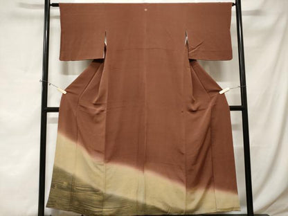 平和屋着物■豪華色留袖　杢目文様　暈し染め　金彩　鬼しぼ縮緬　正絹　逸品　CABE3311ev