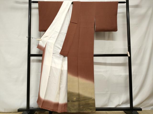 平和屋着物■豪華色留袖　杢目文様　暈し染め　金彩　鬼しぼ縮緬　正絹　逸品　CABE3311ev