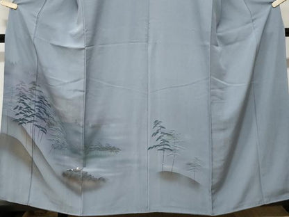 平和屋着物■訪問着 枝松人物風景文 暈し染め 正絹 逸品 CABE3338ev