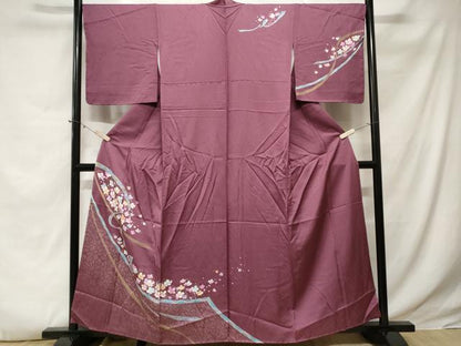 平和屋着物■訪問着　舞花文　金彩　正絹　逸品　CABE3339ev