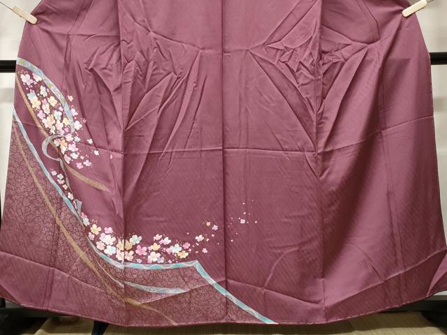 平和屋着物■訪問着　舞花文　金彩　正絹　逸品　CABE3339ev