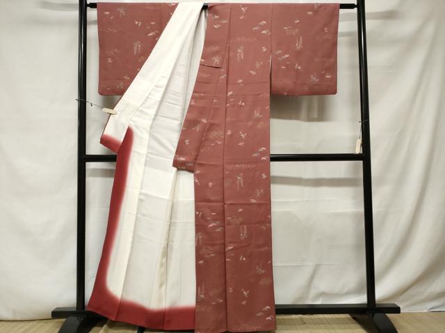 平和屋着物■上質な小紋 作家物 吉祥宝尽くし花文 金彩 正絹 逸品 CABE3395ev