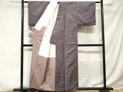 平和屋着物■上質な紬 舞花文 正絹 逸品 CABE3420ev