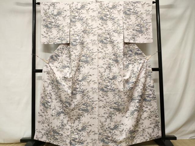 平和屋着物■上質な小紋 御所解文 正絹 逸品 CABE3441ev