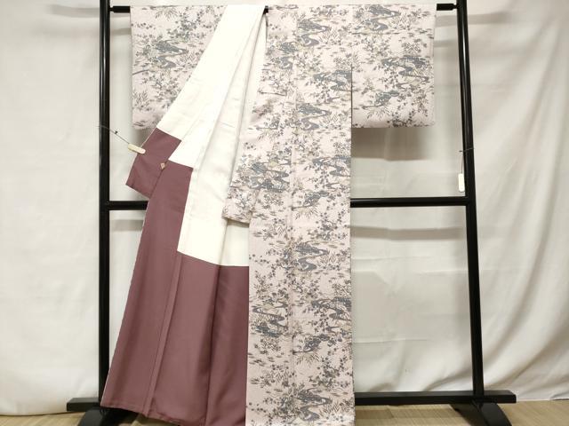 平和屋着物■上質な小紋 御所解文 正絹 逸品 CABE3441ev