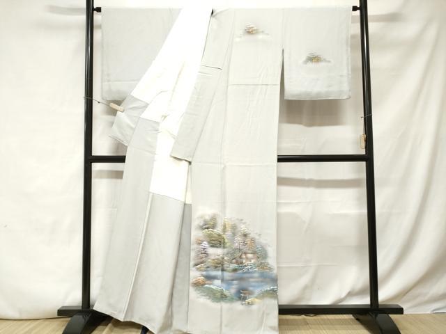 平和屋着物■訪問着 御所解文 暈し染め 金彩 正絹 逸品 CABE3445ev