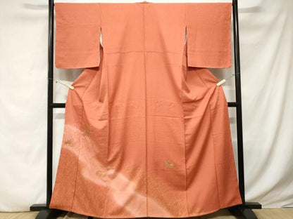 平和屋着物■中国三大刺繍　スワトウ刺繍　訪問着　貝桶花文　暈し染め　金彩　正絹　逸品　未使用　CABE3451ev