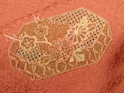 平和屋着物■中国三大刺繍　スワトウ刺繍　訪問着　貝桶花文　暈し染め　金彩　正絹　逸品　未使用　CABE3451ev