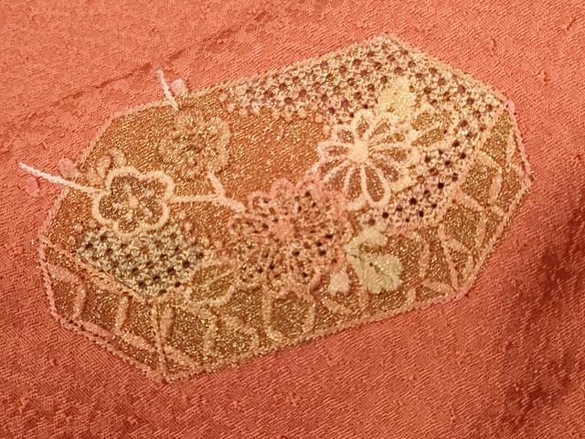 平和屋着物■中国三大刺繍　スワトウ刺繍　訪問着　貝桶花文　暈し染め　金彩　正絹　逸品　未使用　CABE3451ev