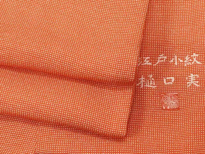 平和屋着物■江戸小紋　樋口実作　角通し　正絹　逸品　CABE3506ev