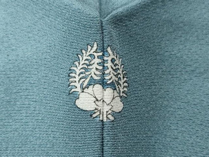 平和屋着物■上質な色無地　勿忘草色　正絹　逸品　CABE3514ev